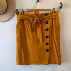 Boden linen/cotton blend paper bag skirt. Size 10r.